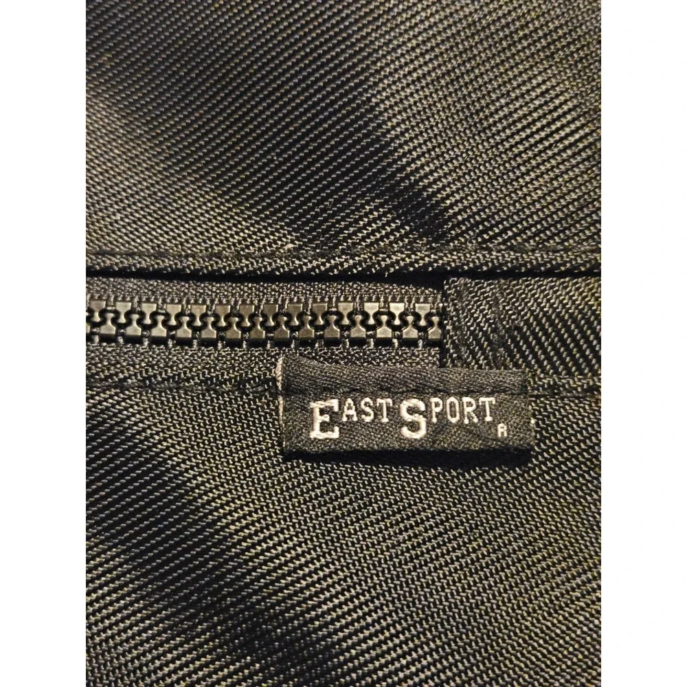 EastSport Black Nylon Messenger Bag Crossbody Laptop Travel School Reflective